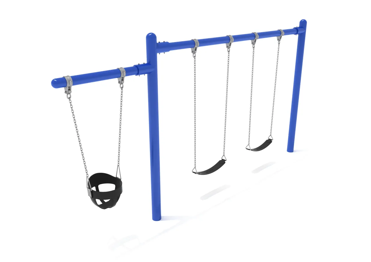 7/8' Single Post 1 Bay 1 Cantilever Swing - Image 2