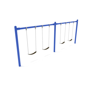8' Single Post 2 Bay Swing