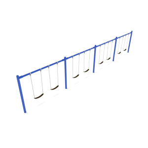 8' Single Post 4 Bay Swing