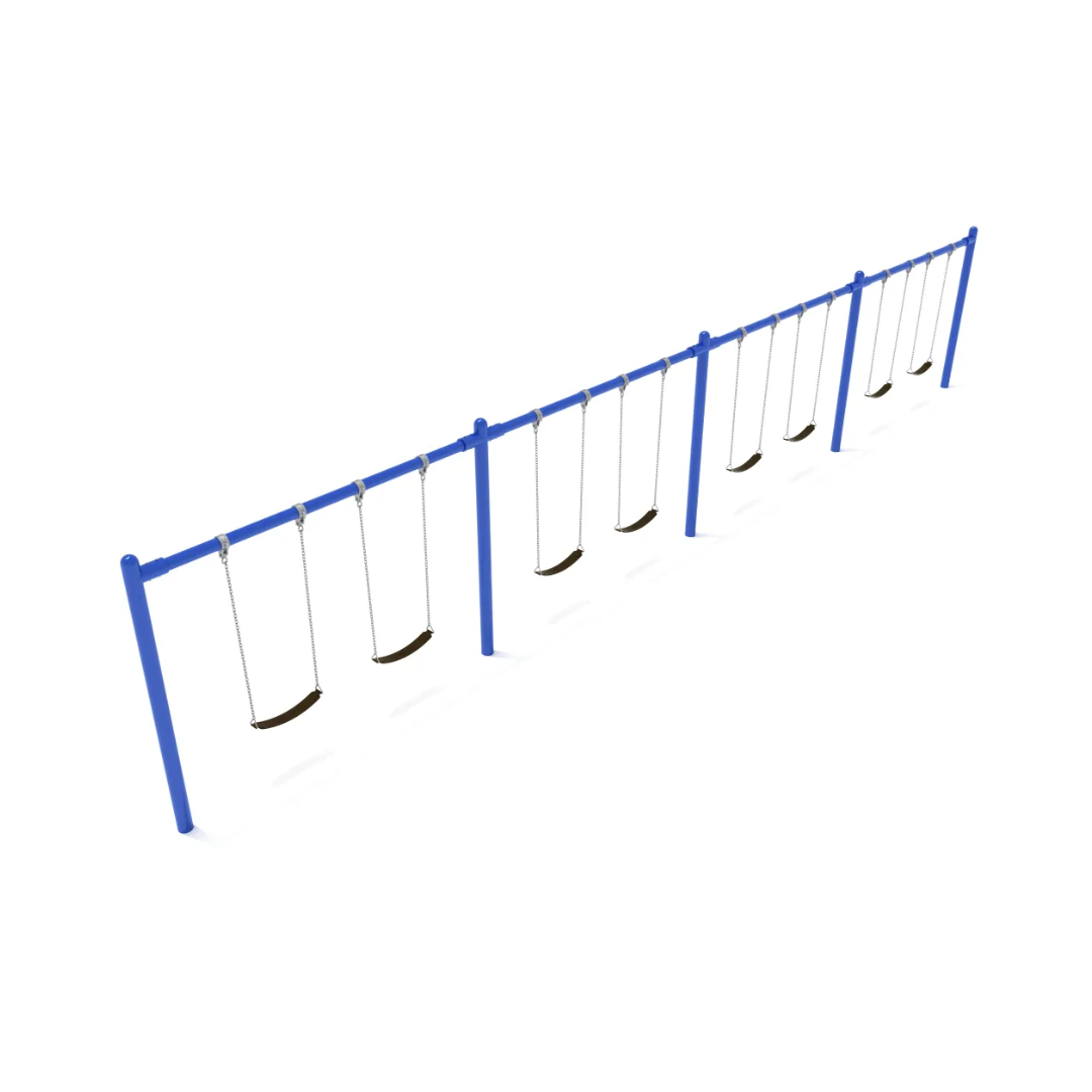 8' Single Post 4 Bay Swing