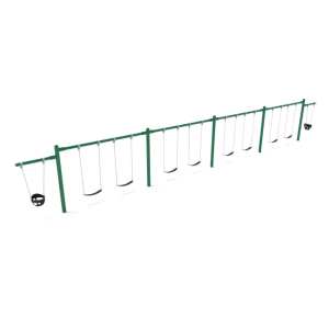 7/8' Single Post 4 Bay 2 Cantilever Swing