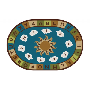 Sunny Day Learn & Play Oval Rug
